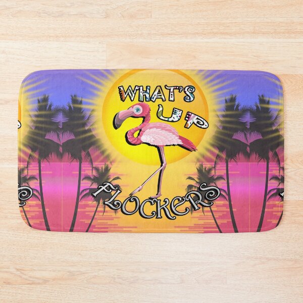 Item preview, Flamingos, Ocean Sunset & Palm Trees: Funny What's Up Flockers? Summer Flamingo designed and sold by Cute & Sassy Custom Gifting Boutiques.