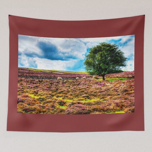 Item preview, The Yorkshire Moors Sheep On The Purple Heather designed and sold by Paul Thompson Photography.