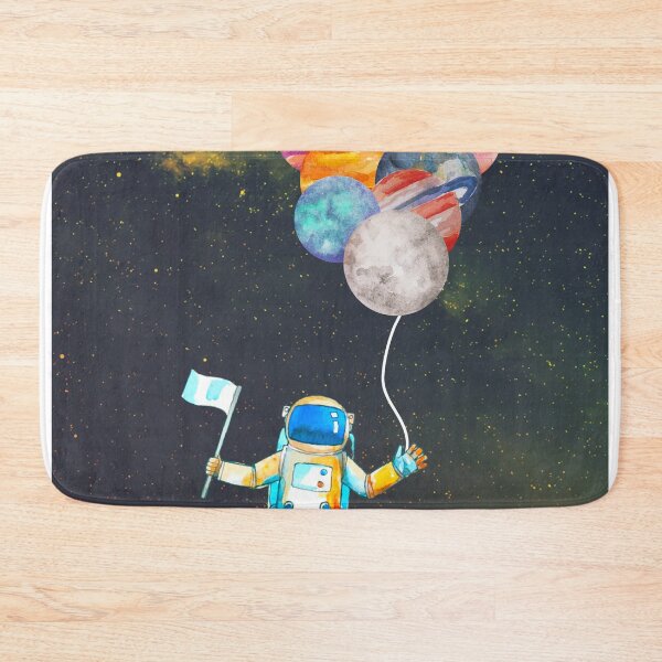 Item preview, Astronaut with Balloons in Outer Space - Stunning designed and sold by Pumpkin-Prints.