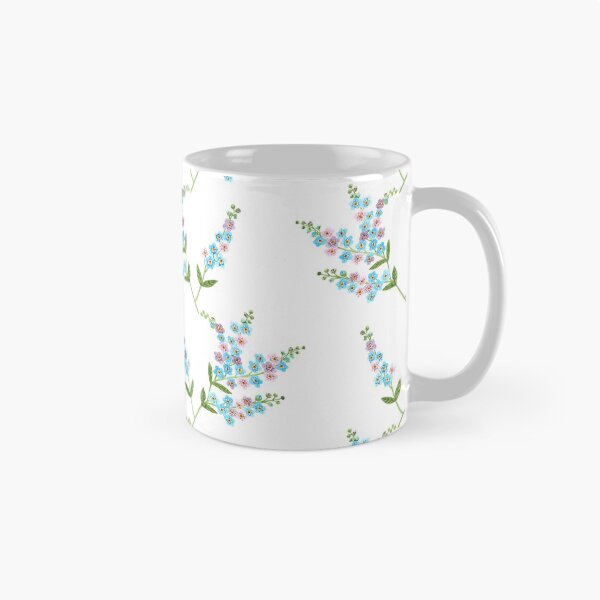 Item preview, forget me not flowers watercolor hand drawn seamless pattern designed and sold by linagaiaart.