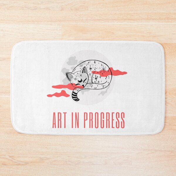 Item preview, Art in Progress Cat & Moon Coral Light designed and sold by Sershni.