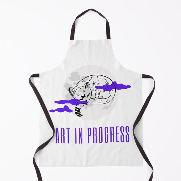 Item preview, Art in Progress Cat & Moon Purple Light designed and sold by Sershni.