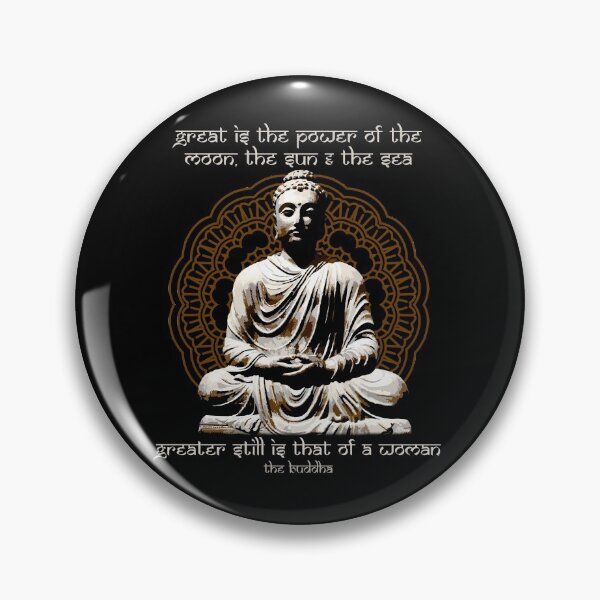 Item preview, Great is the Power of a Woman, Buddhist Motivational Quote, The Buddha, Mandala, Buddhist Gift designed and sold by Proverbial Wisdom Design.