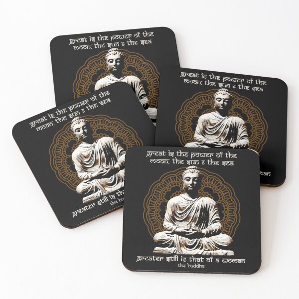 Item preview, Great is the Power of a Woman, Buddhist Motivational Quote, The Buddha, Mandala, Buddhist Gift designed and sold by Proverbial Wisdom Design.