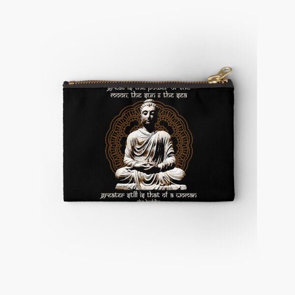 Item preview, Great is the Power of a Woman, Buddhist Motivational Quote, The Buddha, Mandala, Buddhist Gift designed and sold by Proverbial Wisdom Design.