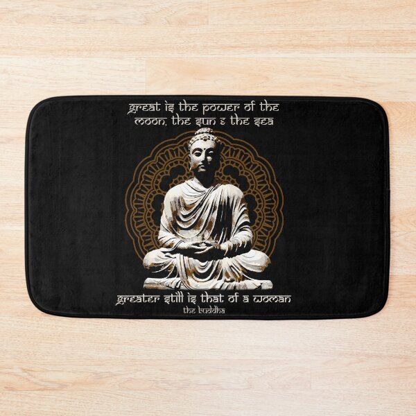 Item preview, Great is the Power of a Woman, Buddhist Motivational Quote, The Buddha, Mandala, Buddhist Gift designed and sold by Proverbial Wisdom Design.