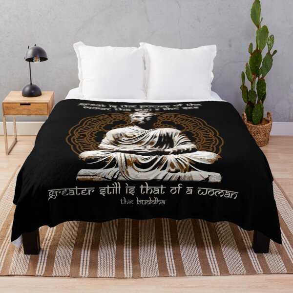 Item preview, Great is the Power of a Woman, Buddhist Motivational Quote, The Buddha, Mandala, Buddhist Gift designed and sold by Proverbial Wisdom Design.