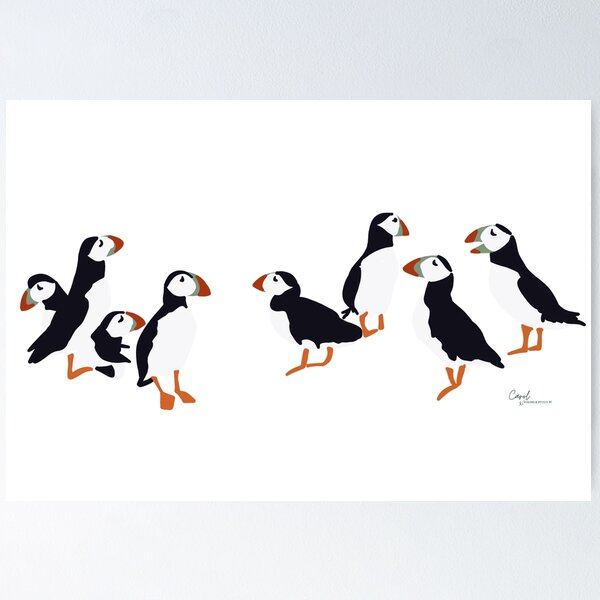 Item preview, Puffins designed and sold by Scribblestudio.