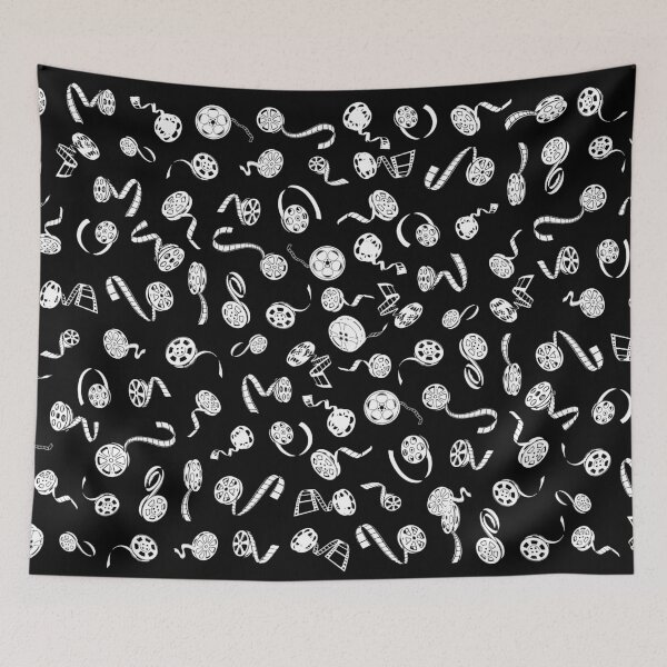 Item preview, CINEMA CINEMA white pattern designed and sold by KoolDsigns-FLIX.
