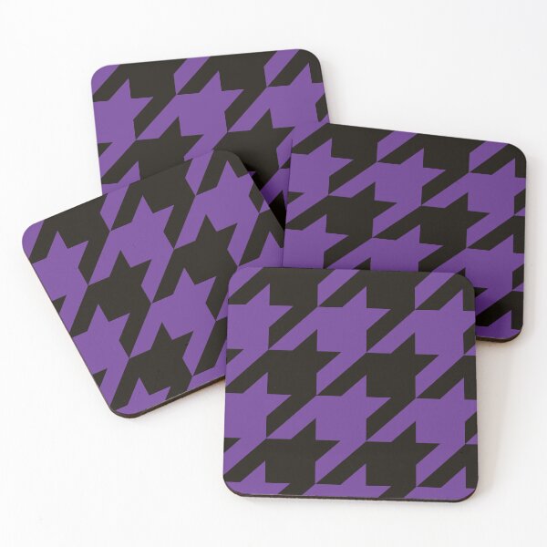 Item preview, Purple and Black Houndstooth Large designed and sold by Feeling Artsy.