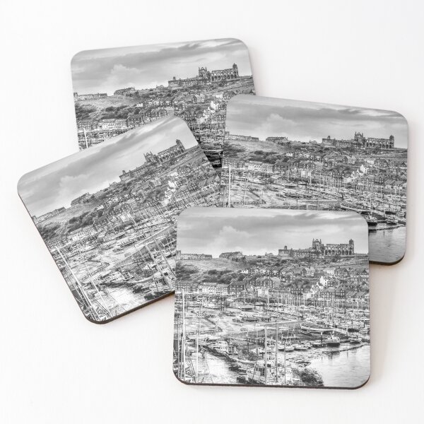 Item preview, Whitby Marina And Harbor Black And White designed and sold by Paul Thompson Photography.