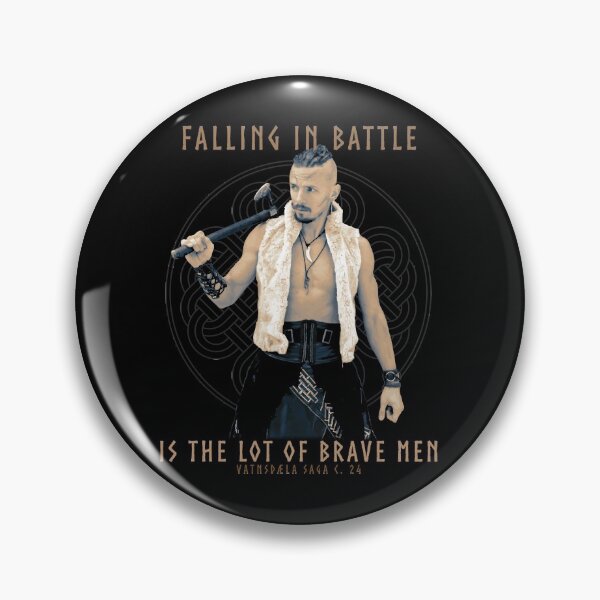 Item preview, Falling in Battle is the Lot of Brave Man, Norse Mythology, Viking Design, Norse Proverb, Vikings, Viking Gift designed and sold by Proverbial Wisdom Design.