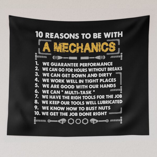 Item preview, 10 reason to be a Mechanic designed and sold by designdroplet.