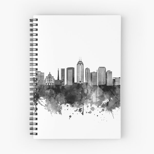 Item preview, indianapolis skyline bw designed and sold by BekimART2.