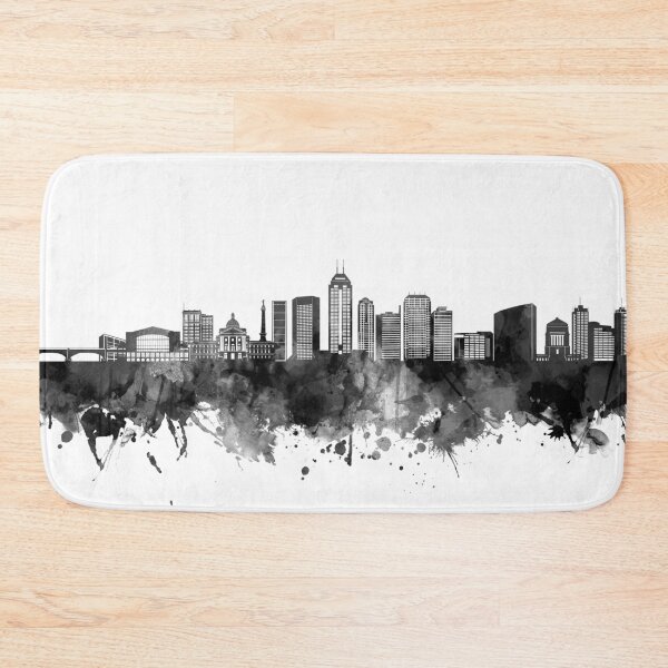 Item preview, indianapolis skyline bw designed and sold by BekimART2.