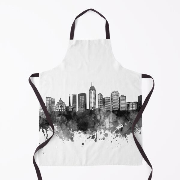 Item preview, indianapolis skyline bw designed and sold by BekimART2.