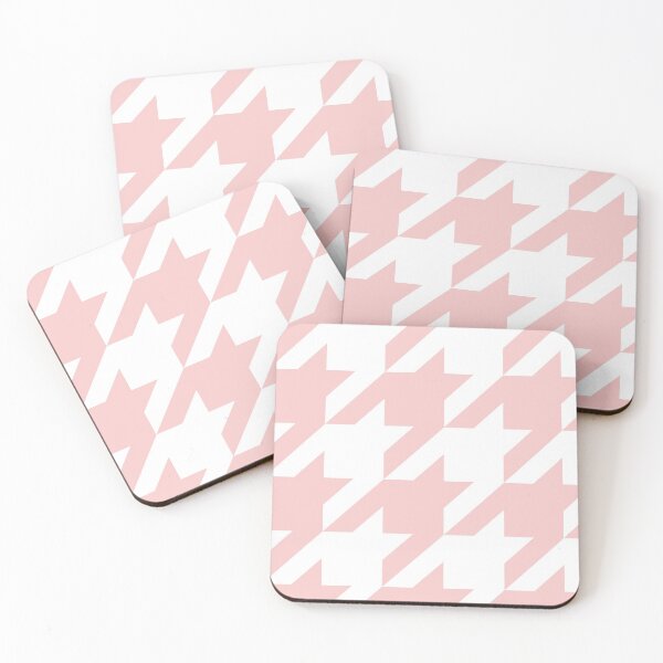 Item preview, Baby Pink and White Houndstooth Large designed and sold by Feeling Artsy.