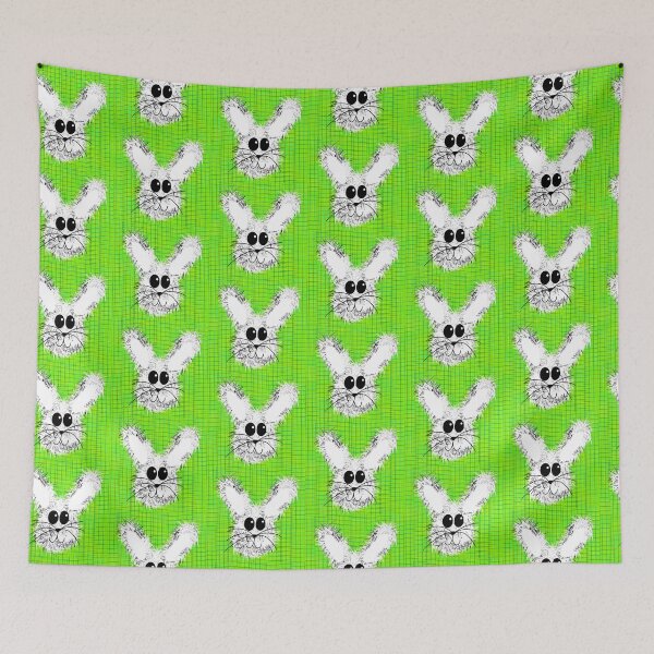 Item preview, Green Rabbit Grid designed and sold by Imemewell.