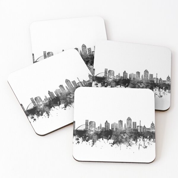 Item preview, des moines skyline bw designed and sold by BekimART2.