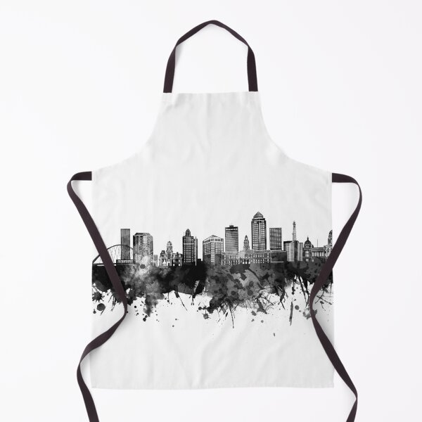 Item preview, des moines skyline bw designed and sold by BekimART2.