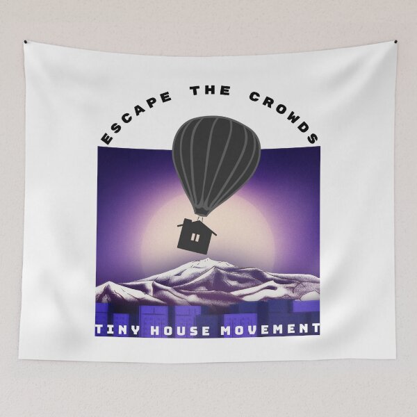Item preview, Tiny house design, less house more freedom (on a mountain backdrop). designed and sold by NobelFashion.