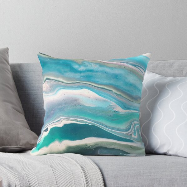 Artikelvorschau, Fluid Art Weiche blaue Wellen entworfen und verkauft von Felicity Osborne.
