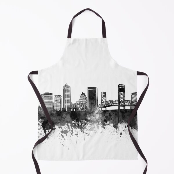 Item preview, jacksonville skyline bw designed and sold by BekimART2.