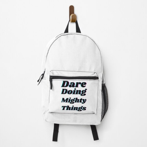 Item preview, Dare doing mighty things in black text with a glitch designed and sold by AnnaBBS.