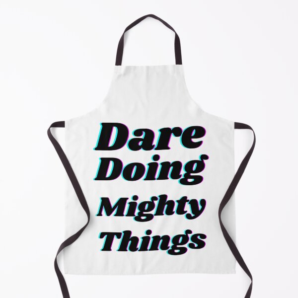 Item preview, Dare doing mighty things in black text with a glitch designed and sold by AnnaBBS.