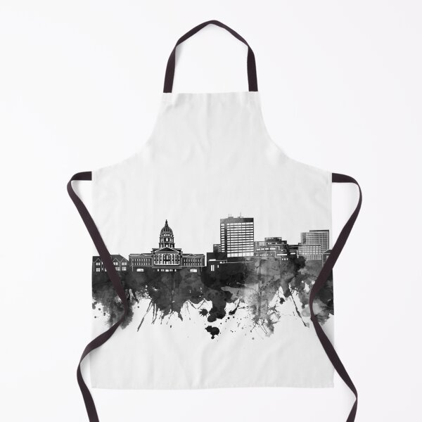 Item preview, topeka skyline bw designed and sold by BekimART2.