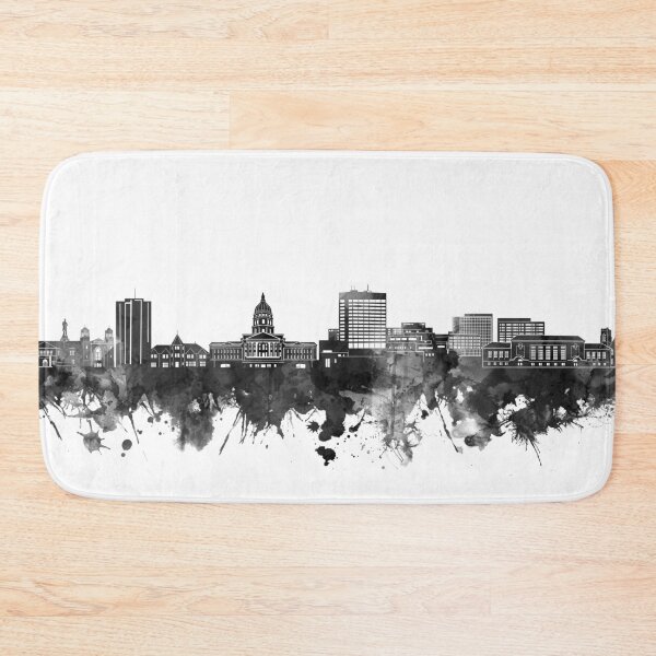Item preview, topeka skyline bw designed and sold by BekimART2.