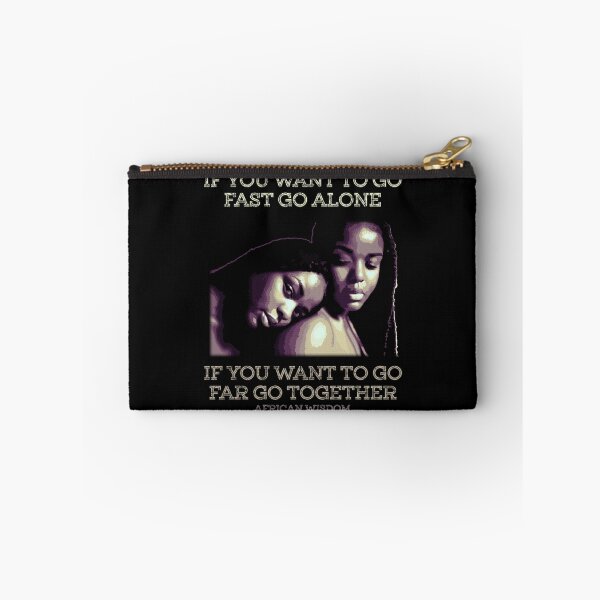 Item preview, If You Want to Go Fast Go Alone, Motivational African Proverb, Friendship,  African Pattern, Africa Gift designed and sold by Proverbial Wisdom Design.