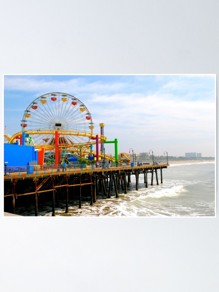 Alternate view of Santa Monica pier Poster