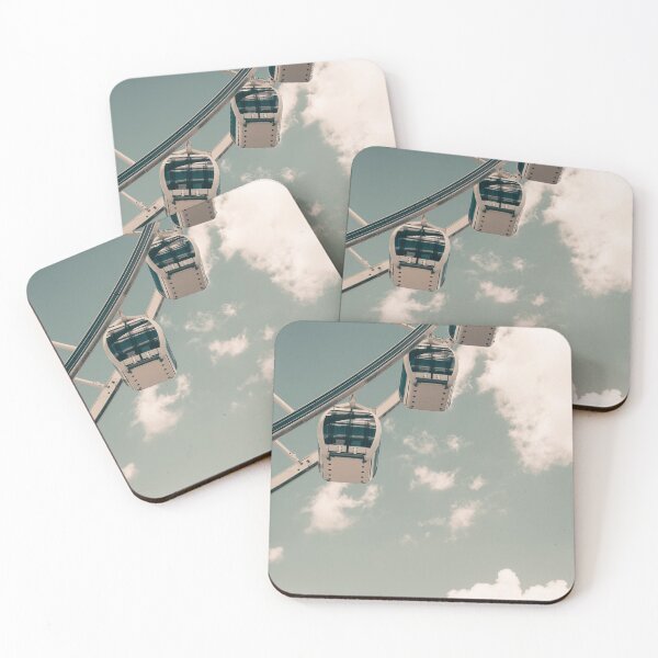 Item preview, Observation wheel on blue sky, warm version designed and sold by resket.
