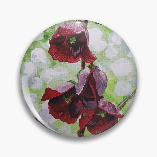 Red blossoms Pin