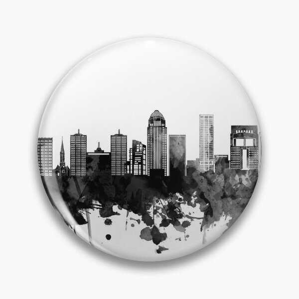 Item preview, louisville skyline bw designed and sold by BekimART2.