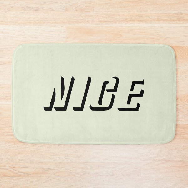 Item preview, NICE word text relief italic (black) designed and sold by SolidEarthArt.