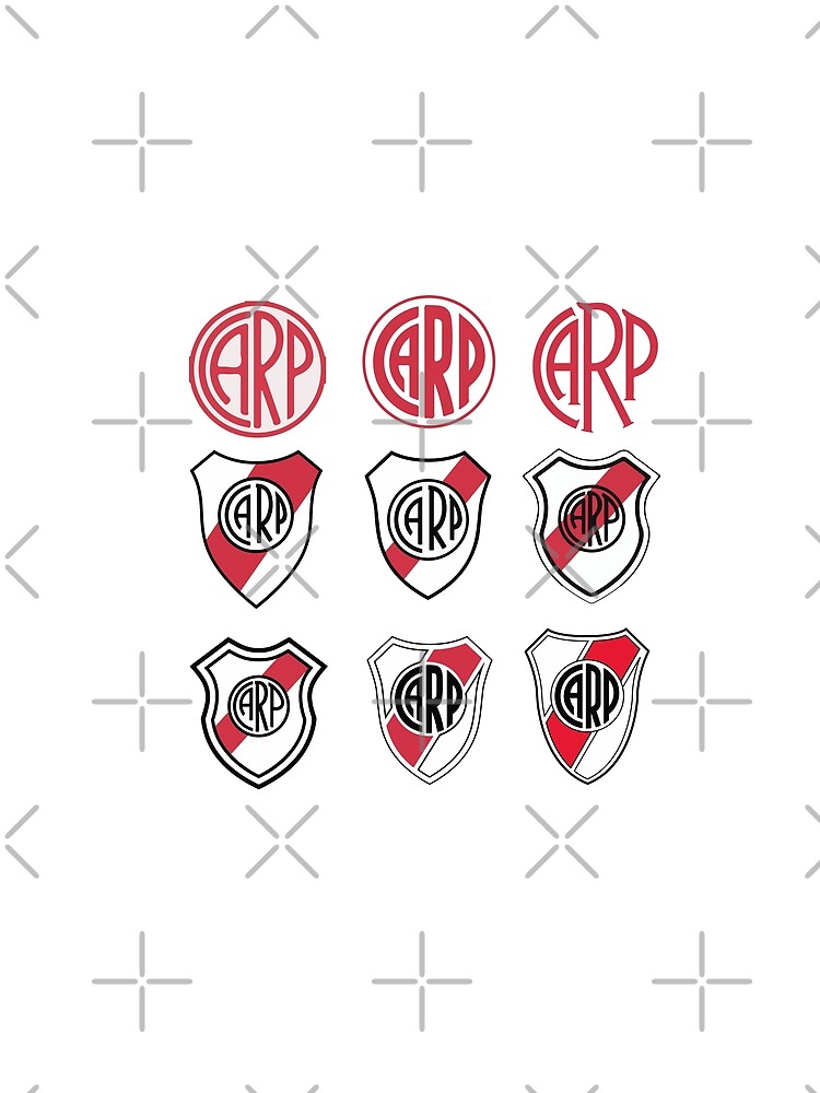 Camiseta gráfica con la obra «Historia de escudos de river » de