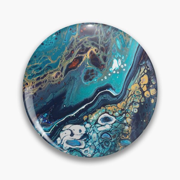 Item preview, Fluid Art Aqua Waves designed and sold by Felicity Osborne.