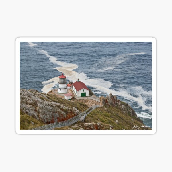 Stairway Leading to Point Reyes Lighthouse Sticker