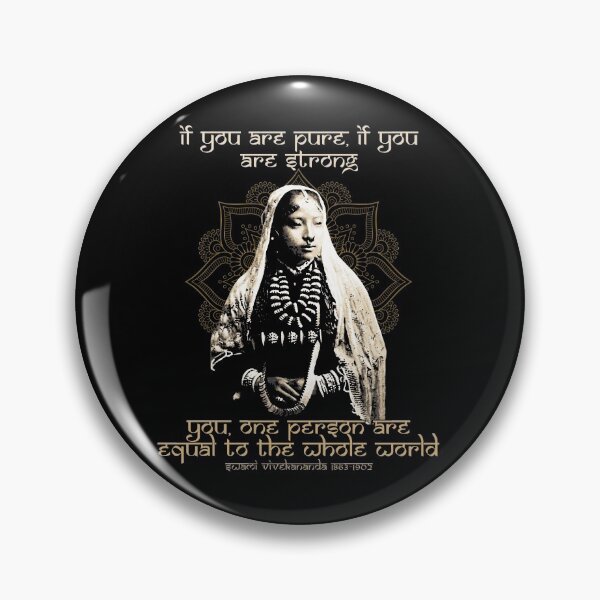 Item preview, If You Are Pure, If You Are Strong, Hindu Proverb, Swami Vivekananda, Mandala Design, Hindu Gift designed and sold by Proverbial Wisdom Design.