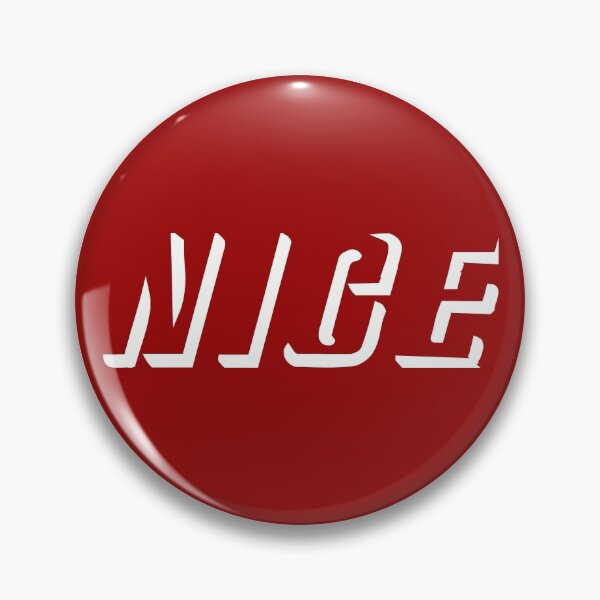 Item preview, NICE word text relief italic (white) designed and sold by SolidEarthArt.