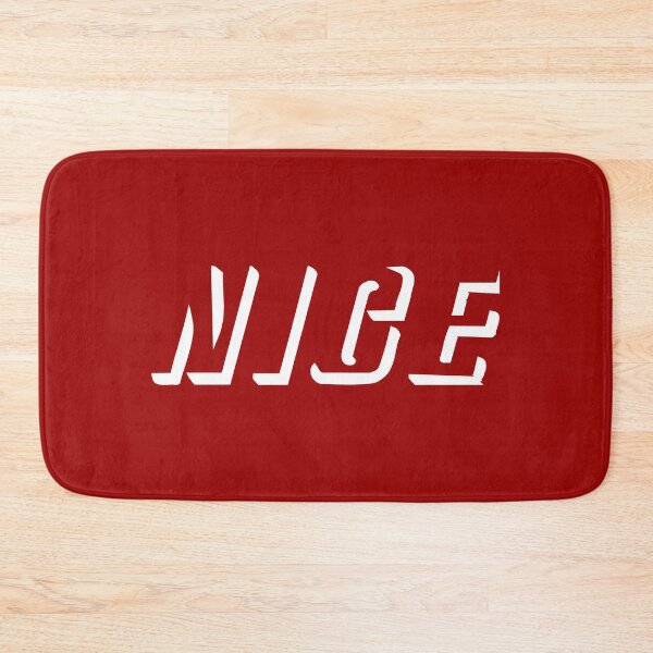 Item preview, NICE word text relief italic (white) designed and sold by SolidEarthArt.