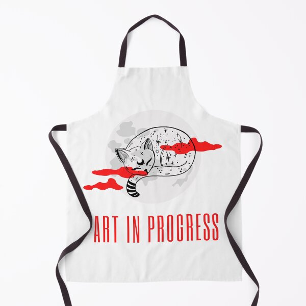 Item preview, Art in Progress Cat & Moon Red Light designed and sold by Sershni.