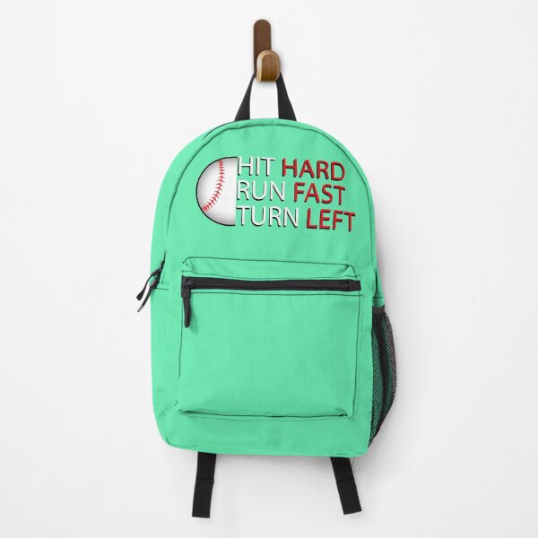 Item preview, Hit Hard Run Fast Turn Left "Baseball" designed and sold by MrAbde.