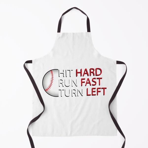 Item preview, Hit Hard Run Fast Turn Left "Baseball" designed and sold by MrAbde.