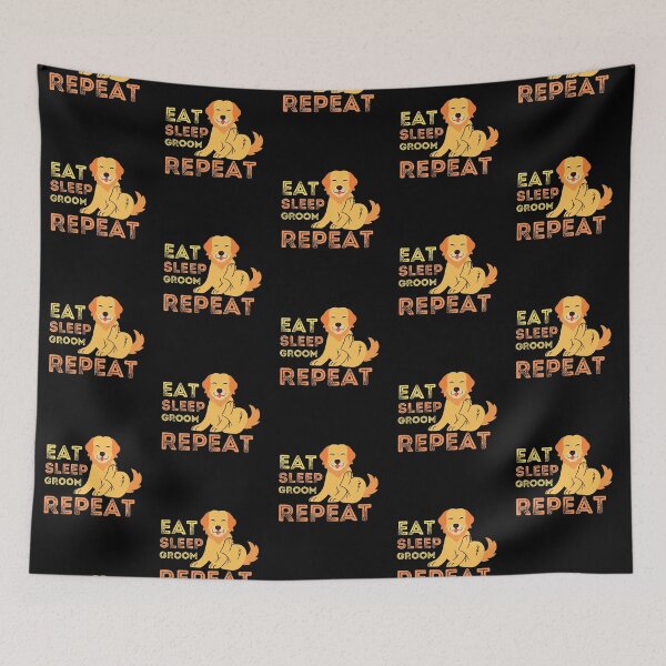 Item preview, Dog Grooming Eat Sleep Groom Repeat designed and sold by Joy Poddar.