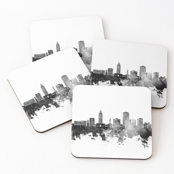 Item preview, baton rouge skyline bw designed and sold by BekimART2.