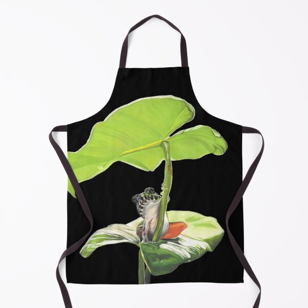 Item preview, New Dawn Frog art black background designed and sold by IslesArt.