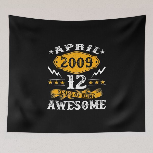 Item preview, April 2009 12 Years Of Being Awesome 12th Birthday 12 Years Old designed and sold by ALoHa99.